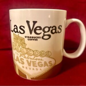 Pristine Starbucks Las Vegas Mug - Cream and Brown